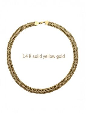 14K solid gold necklace, 13.4g